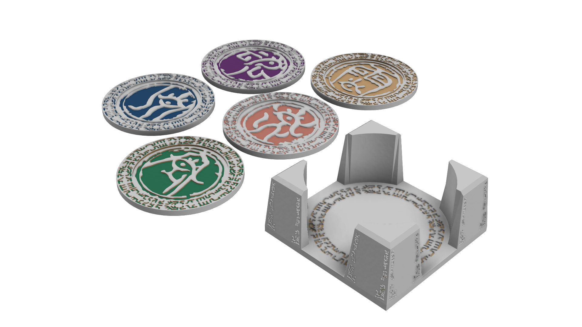 Tears of the Kingdom Sage Coasters