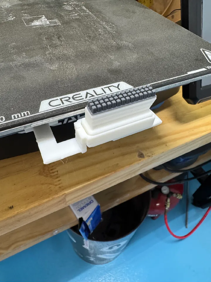 Ender 3 V3 SE/KE Automatic Brush Nozzle Cleaner by Dane Reasenberg