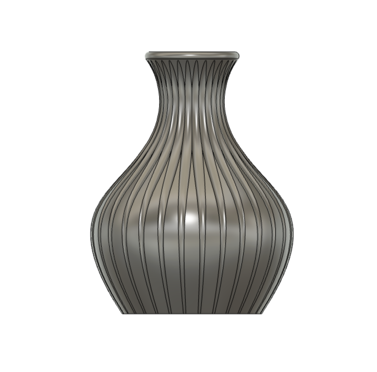 Vase with groove for flowers by Pierluigi Download free STL