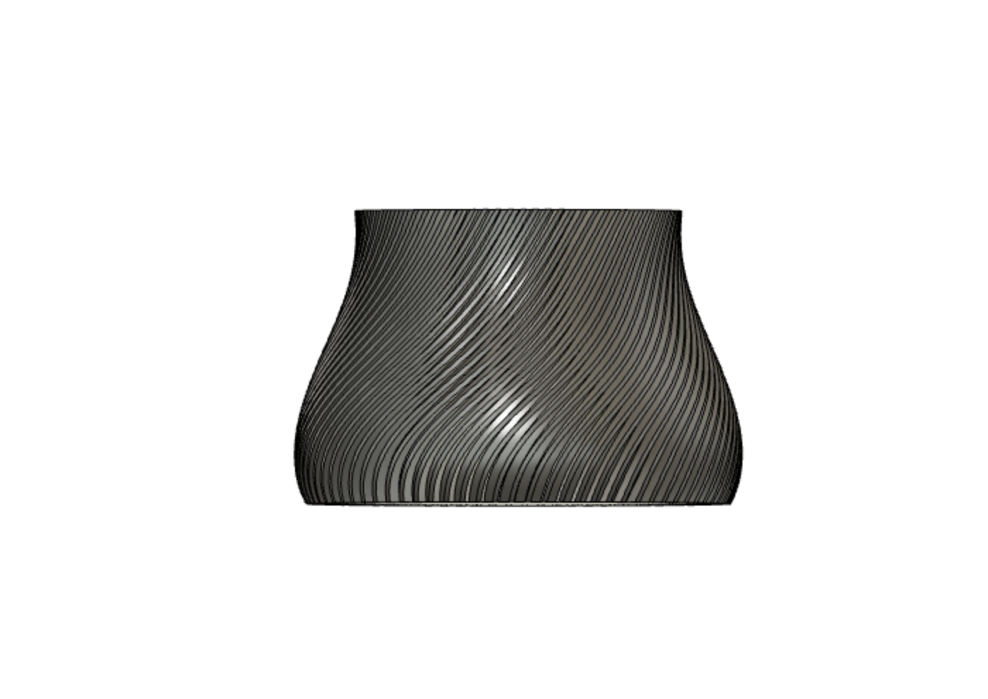 Spiral vase for flowers, pot