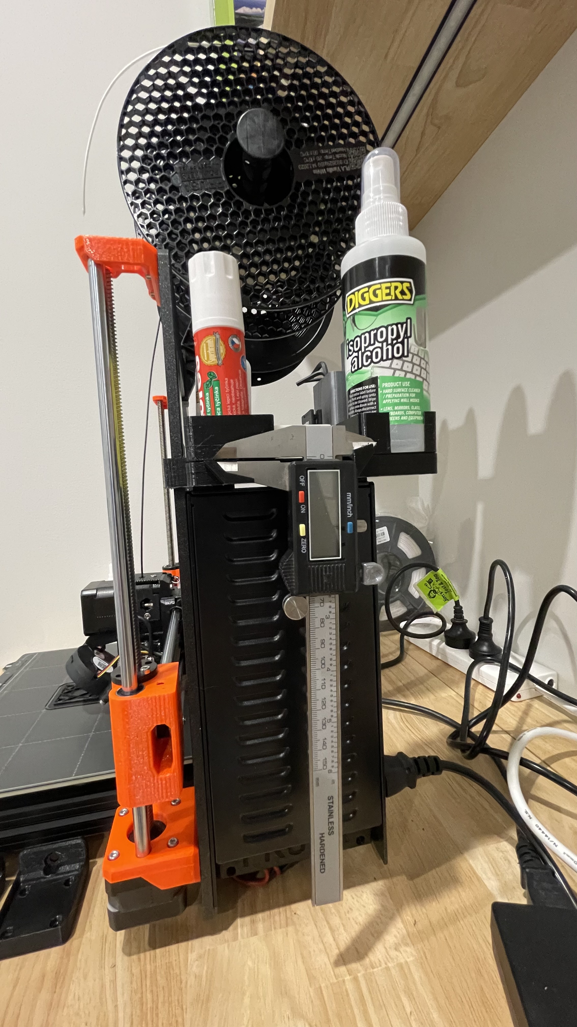 Gridfinity PrusaMk3 tool and caliper holder (correct way of storing