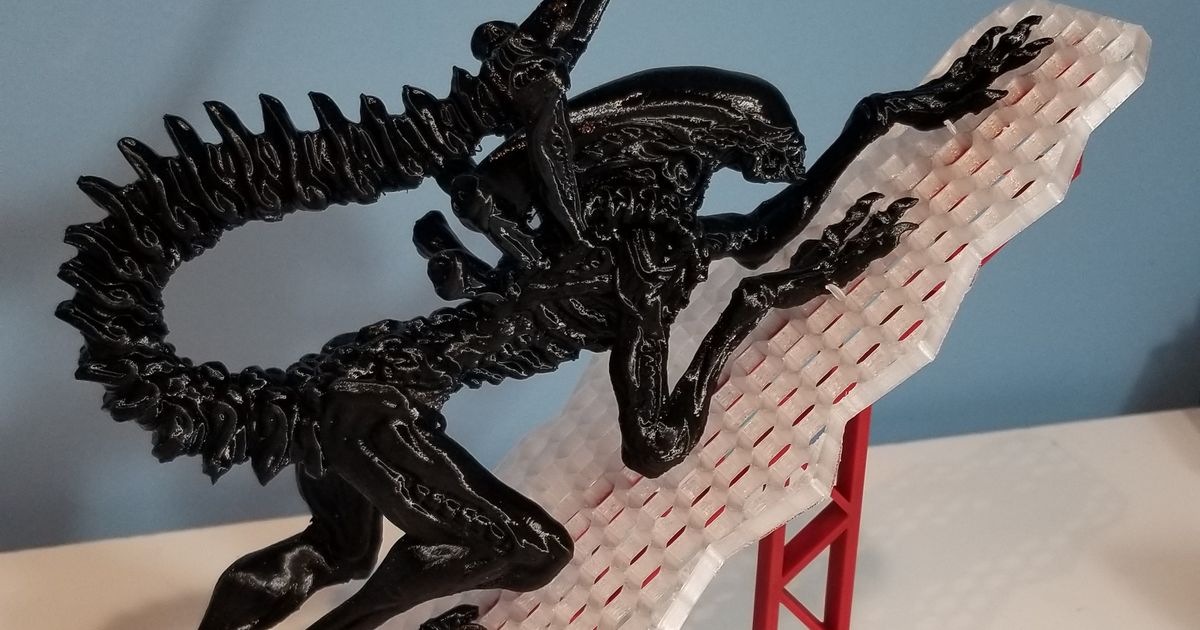 Alien Xenomorph with Ramp by Gounn | Download free STL model ...