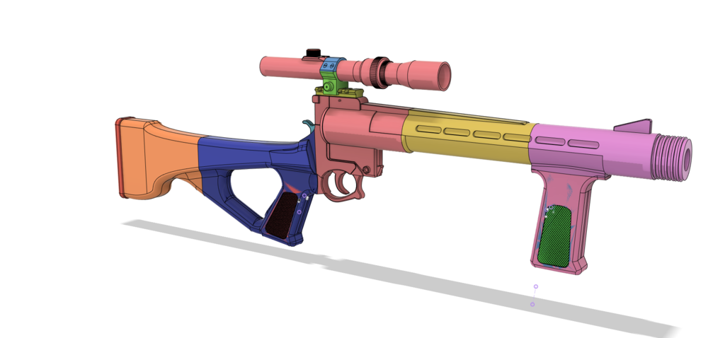 Miniatura 3 do modelo 3D Deathwatch Blaster (Deftech 1315)