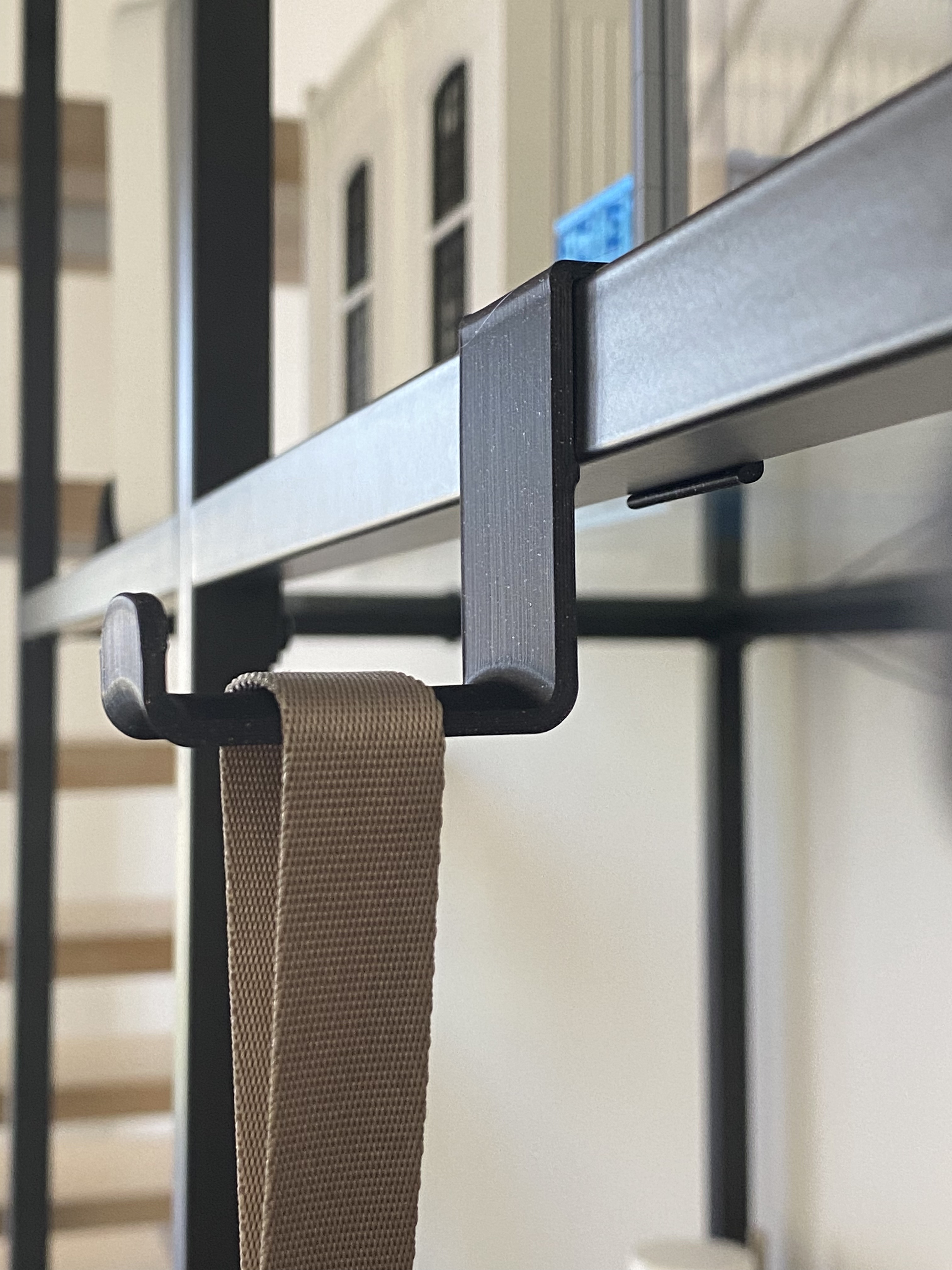 Headphones holder-hook for Ikea's VITTSJÖ shelf unit