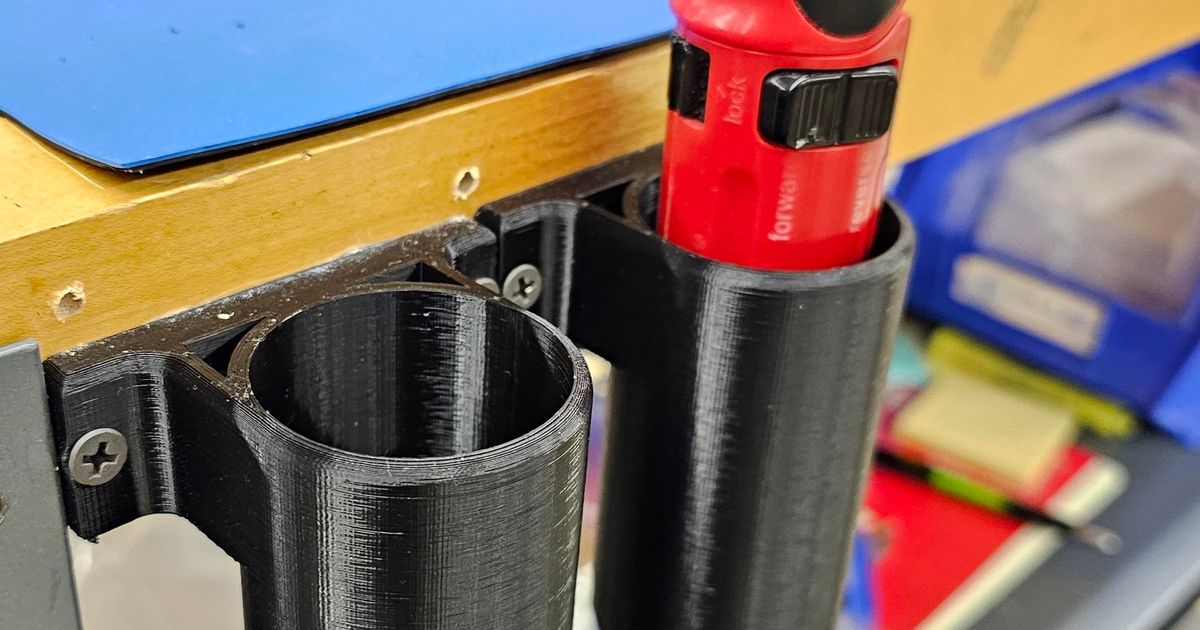 Mounted Electric Screwdriver Holder by OleSalty Download free STL