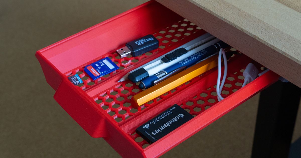 Under Desk Drawer by Bennet Peters | Download free STL model ...