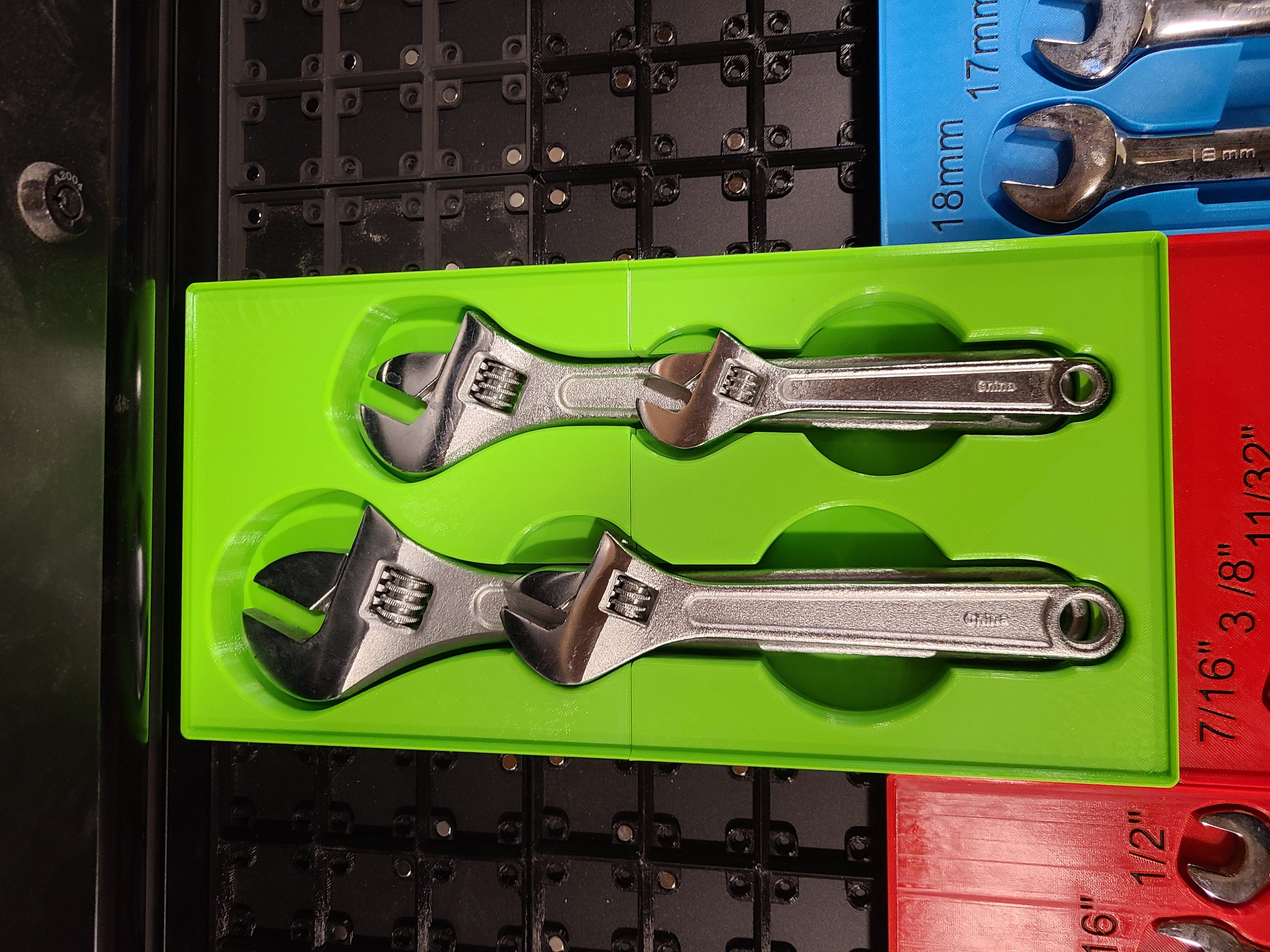 Gridfinity Adjustable Wrench 4 pc Set Organizer by Chase Download