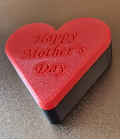 Happy Mothers Day Heart Gift Box -  Muttertag Geschenkbox Herz