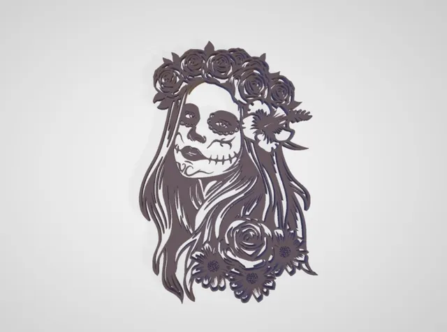 Women Sugar Skull Art