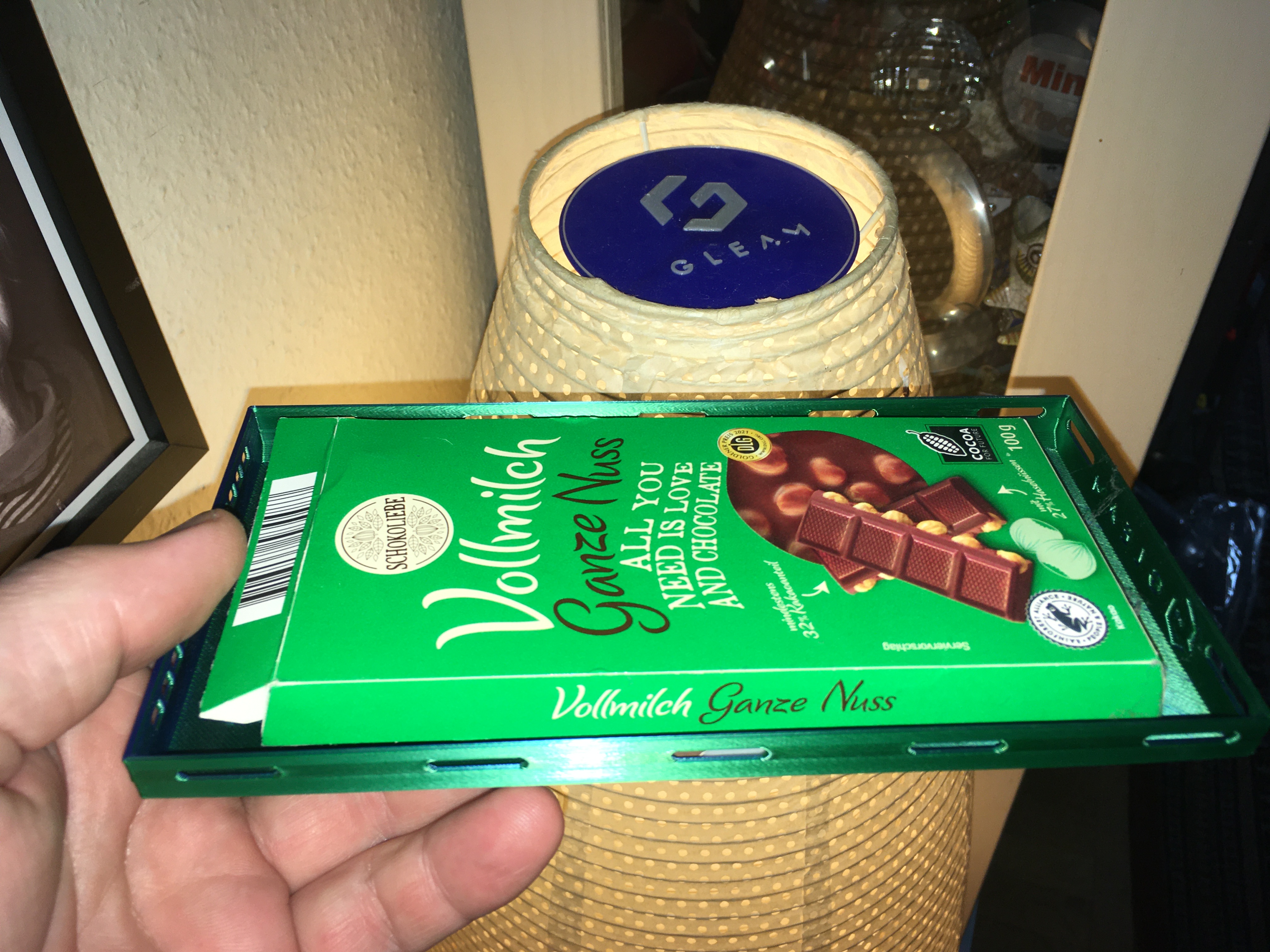 Gleam Lastenrad Ladepritsche Maßstab 1 zu 6,25 passend für 100g Schokoladentafel - Serviertablett