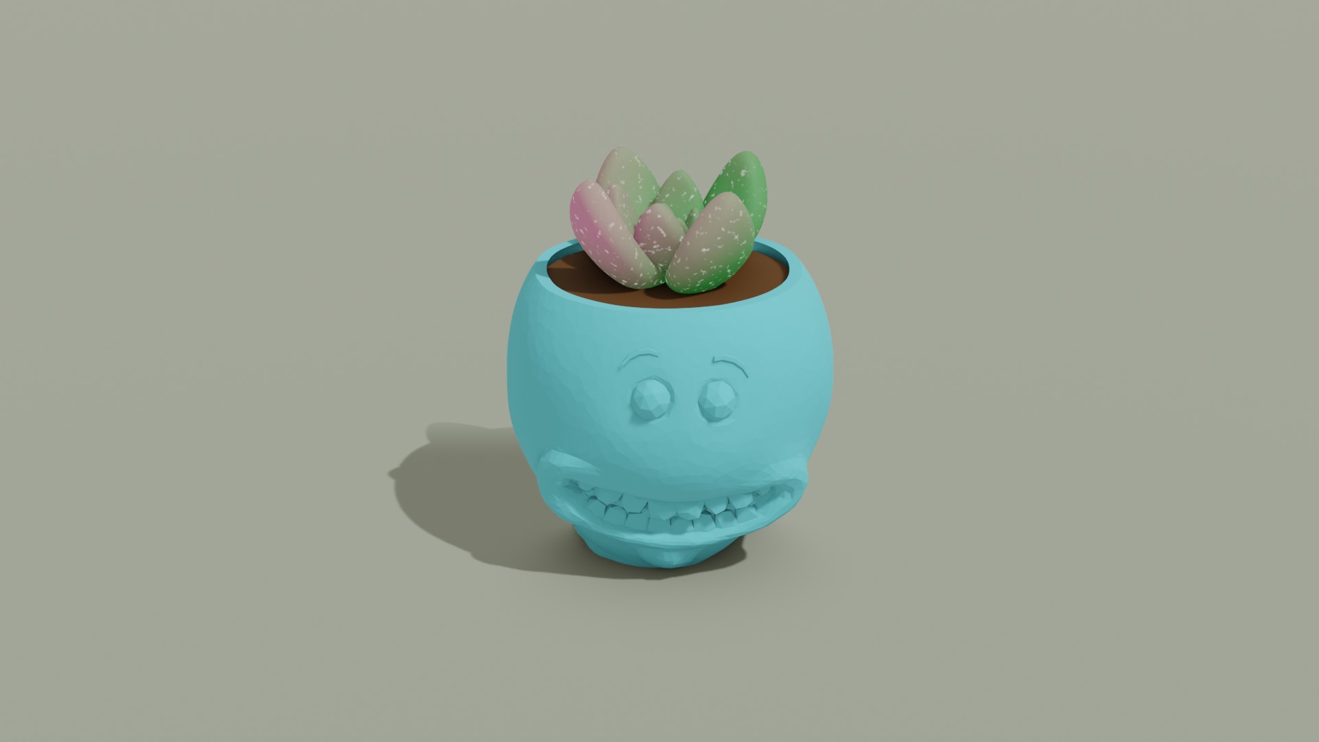 Mr. Meeseeks Pot Plant