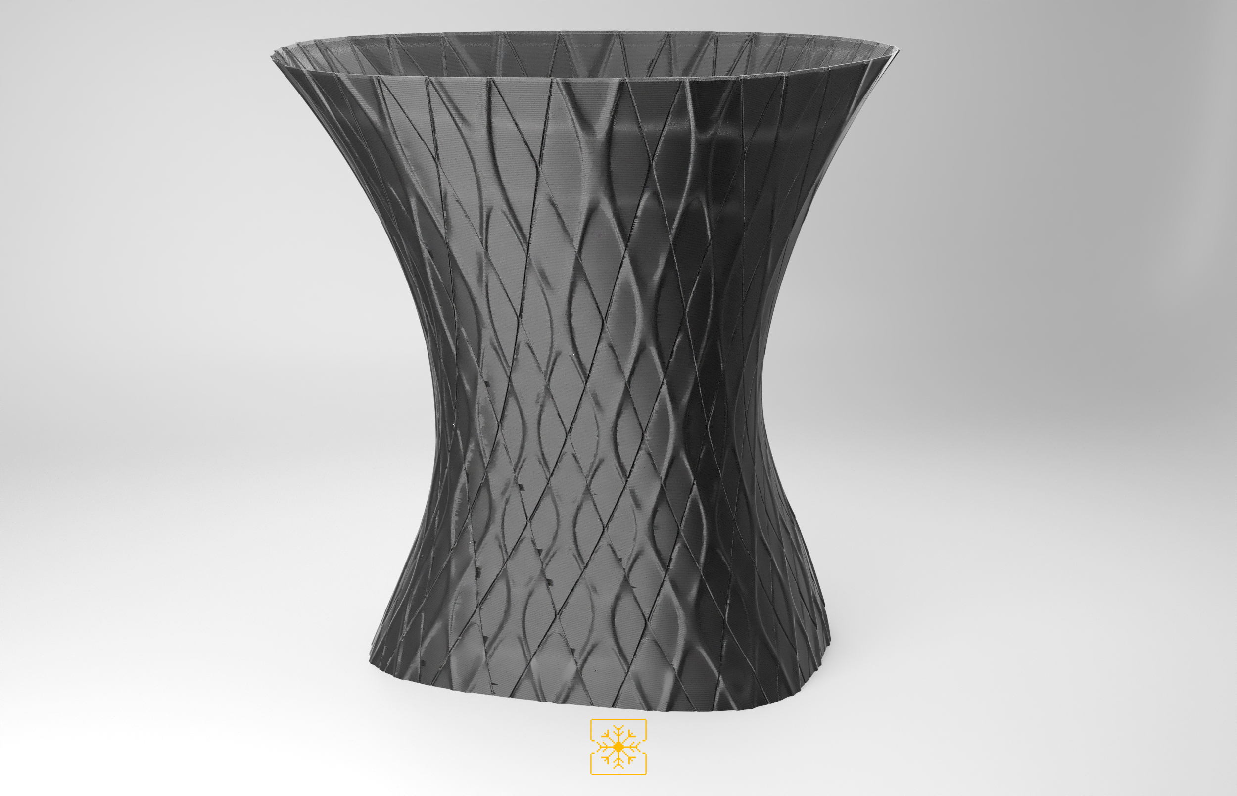 Freezing Pixels - Organic Design Vase