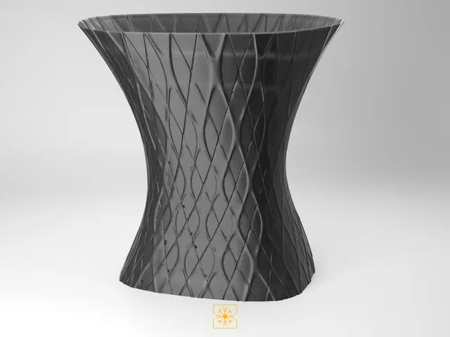 Freezing Pixels - Organic Design Vase