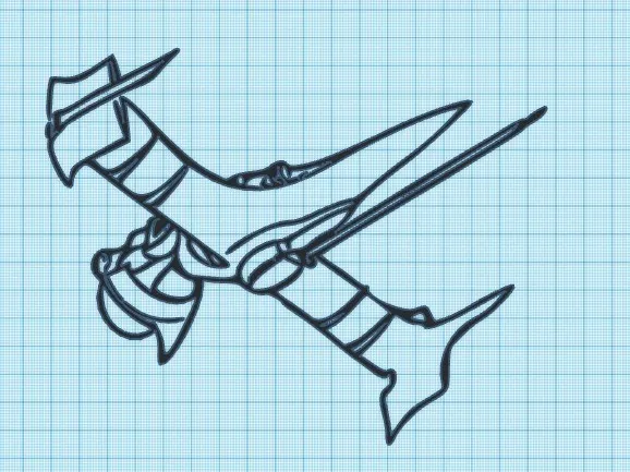 SWORD-FISH (B) - COWBOY BEBOP - WALL ART