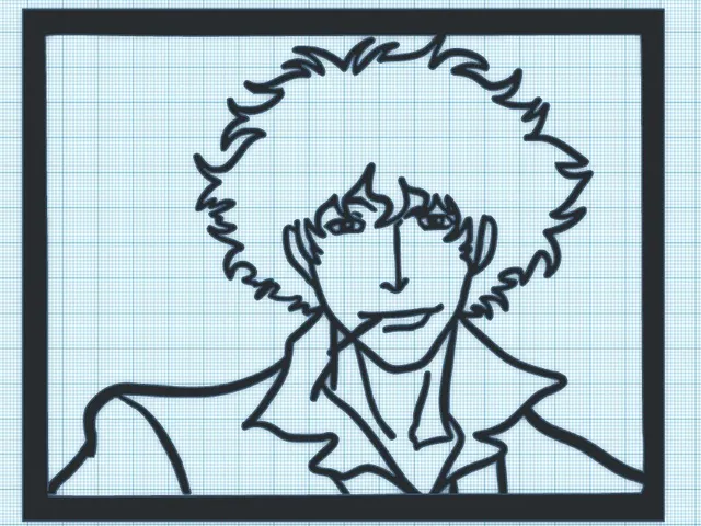 SPIKE - COWBOY BEBOP - WALL ART - 3 VERSIONS