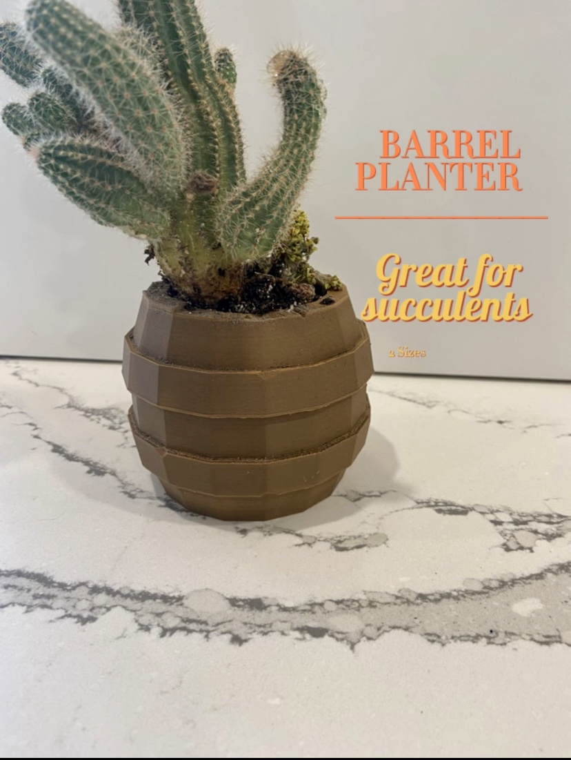 Barrel Planter - Flower Pot
