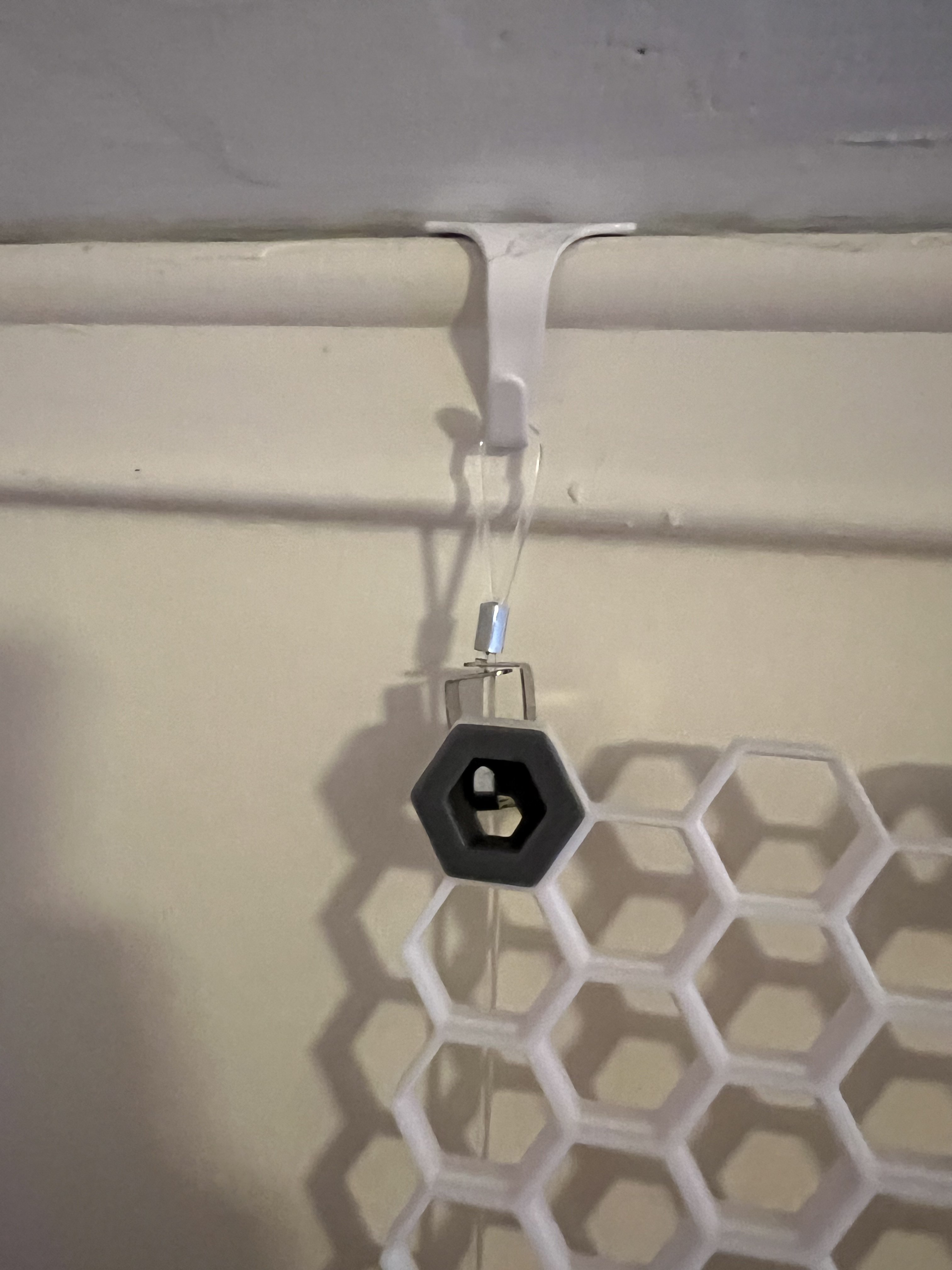 Honeycomb Storage Wall Hook Mount 3D model thumbnail