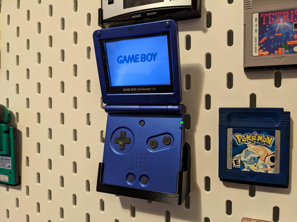 Game Boy Advance SP IKEA SKADIS Mount