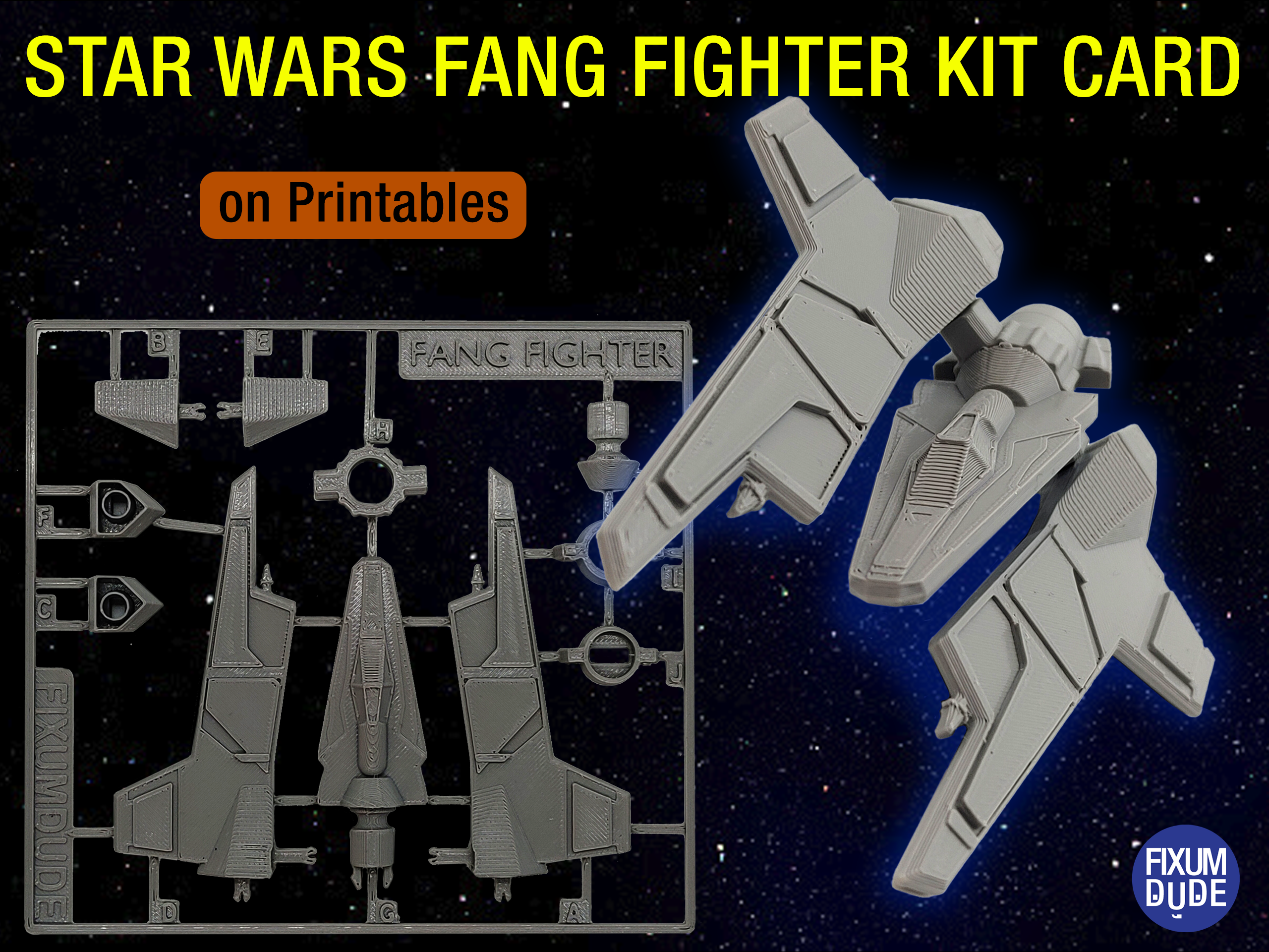 Star Wars Fang Fighter Kit Card