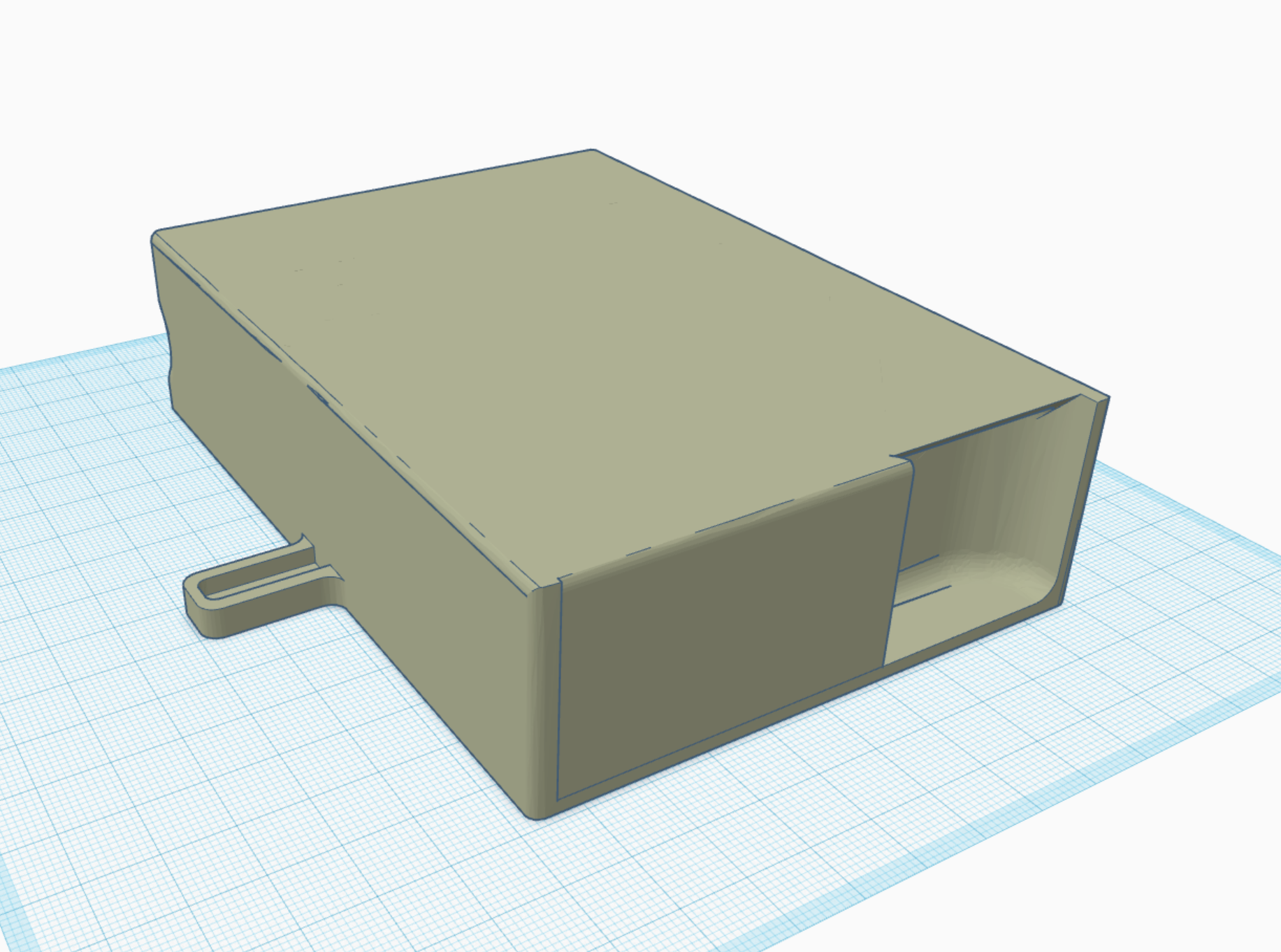 Bambu X1C Exhaust Muffler / Fan Silencer without logo 3D model thumbnail