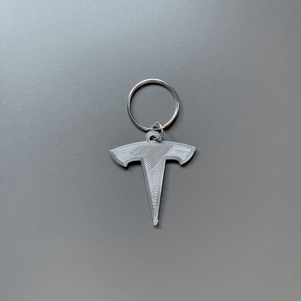 Tesla deals logo keychain