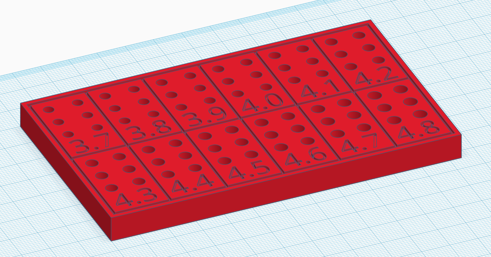 Miniatura 2 do modelo 3D Threaded Insert diameter test M3