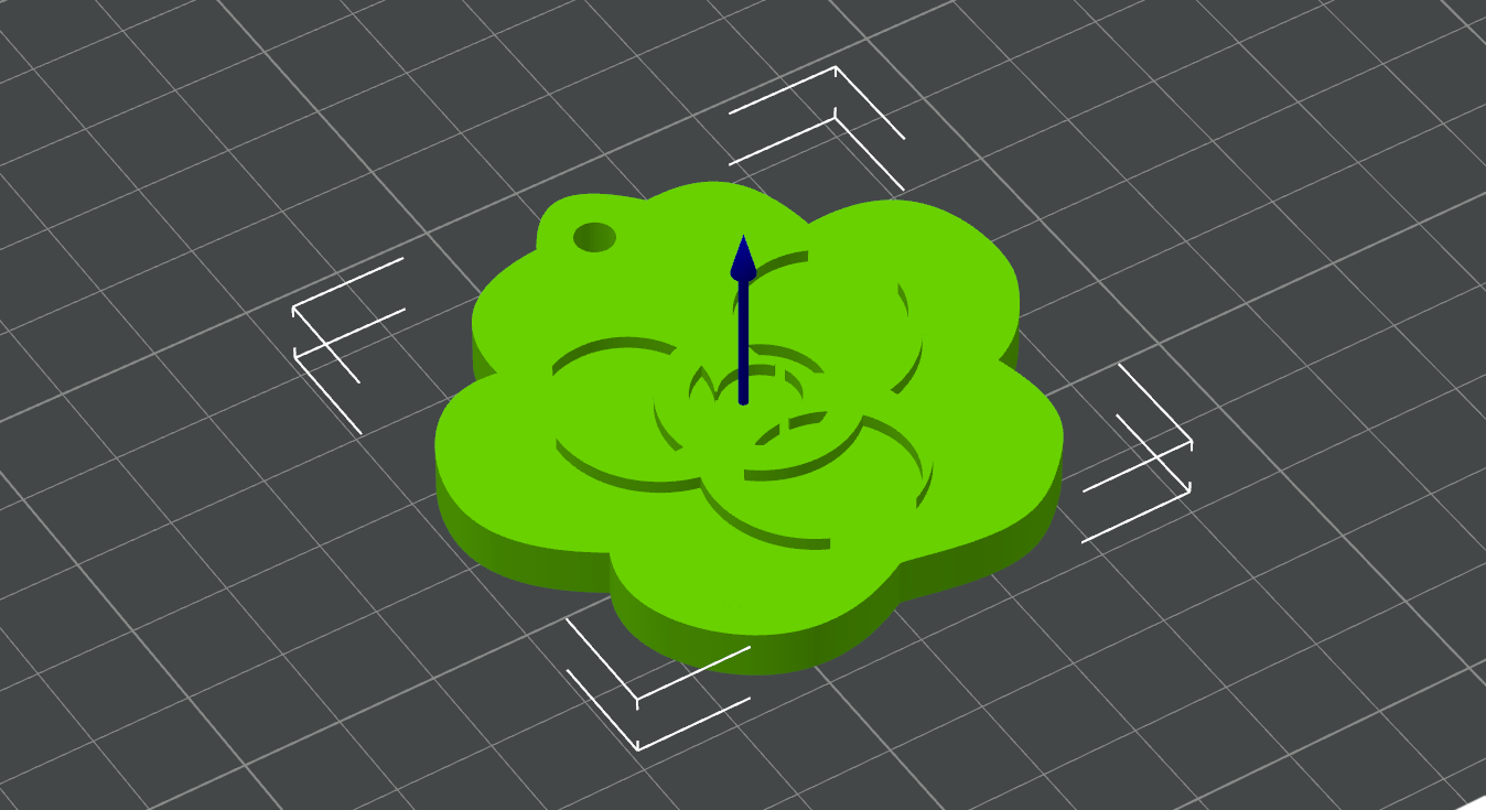 Paw keychain with toxic symbol
