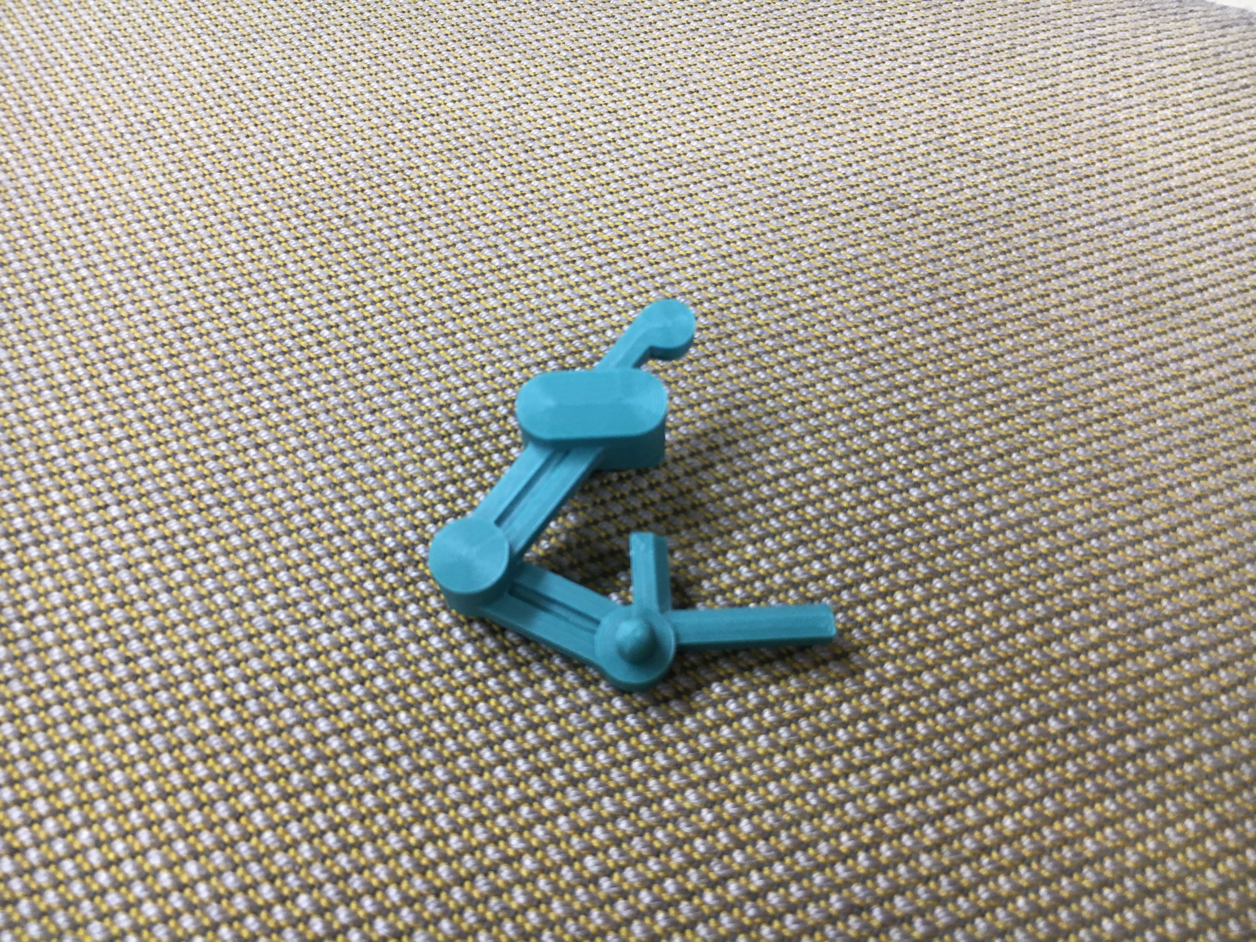 Lego Minifigure, Utensil Drafting Table Arm (3D Printed) (Set 4000034)