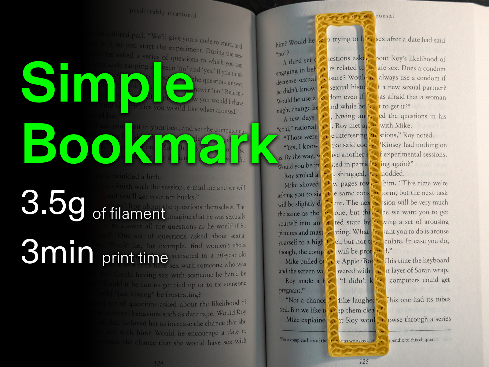 Light n' Simple Bookmark