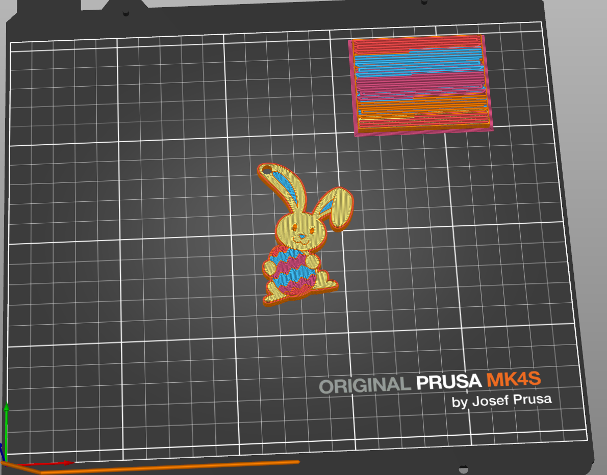 Eastern bunny keychain
