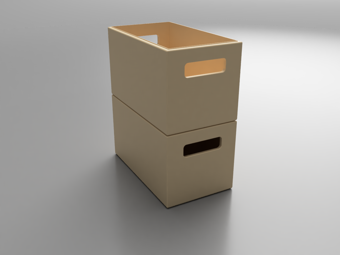 Parametric modular Drawer stackable  | Tiroir Modulaire Paramétrique superposable / Box parametric for drawer — miniatura 10