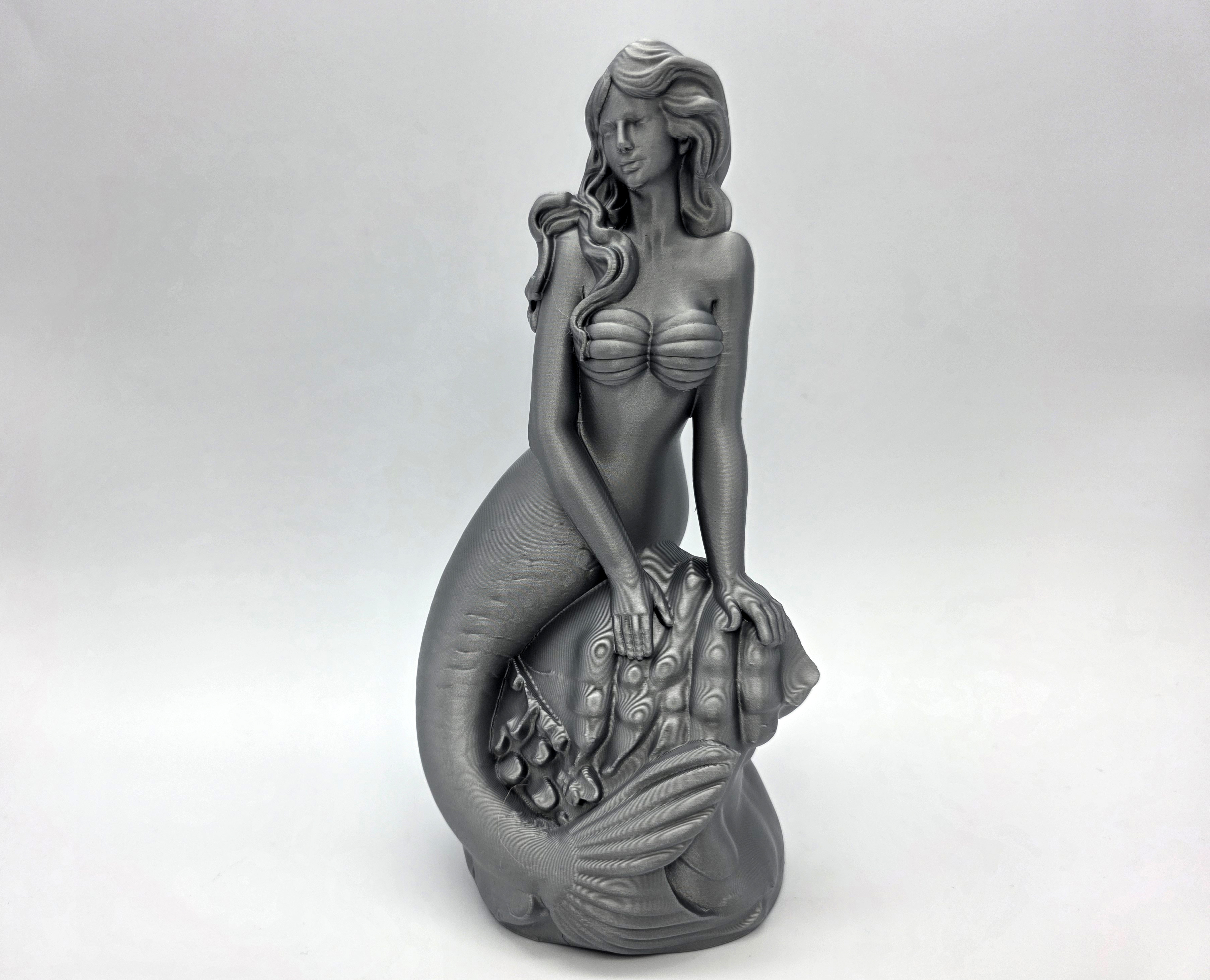Classic Mermaid on the Rock Sculpture
