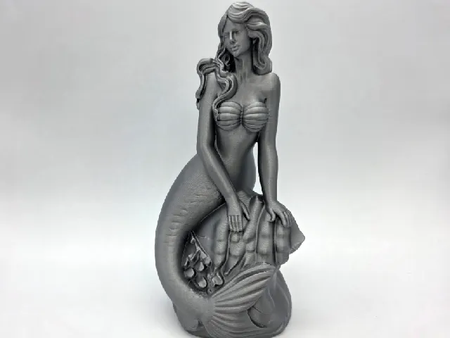 Classic Mermaid on the Rock Sculpture