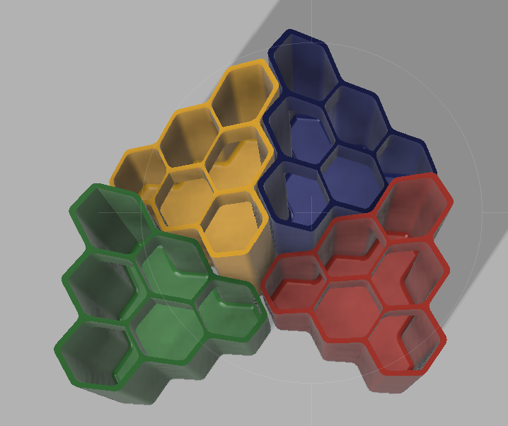 Tesalating Hex Vase/Desk Tidy