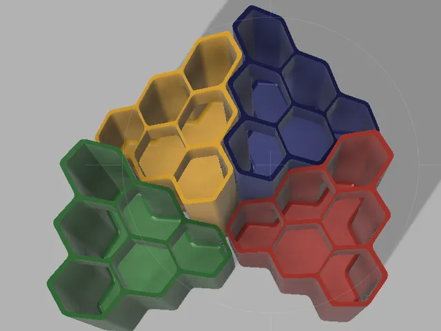 Tesalating Hex Vase/Desk Tidy