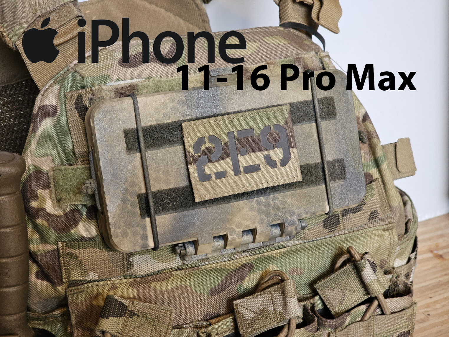 Phone molle case holder (Iphone 11-16 Pro Max) NO SCREWS NO SUPPORTS