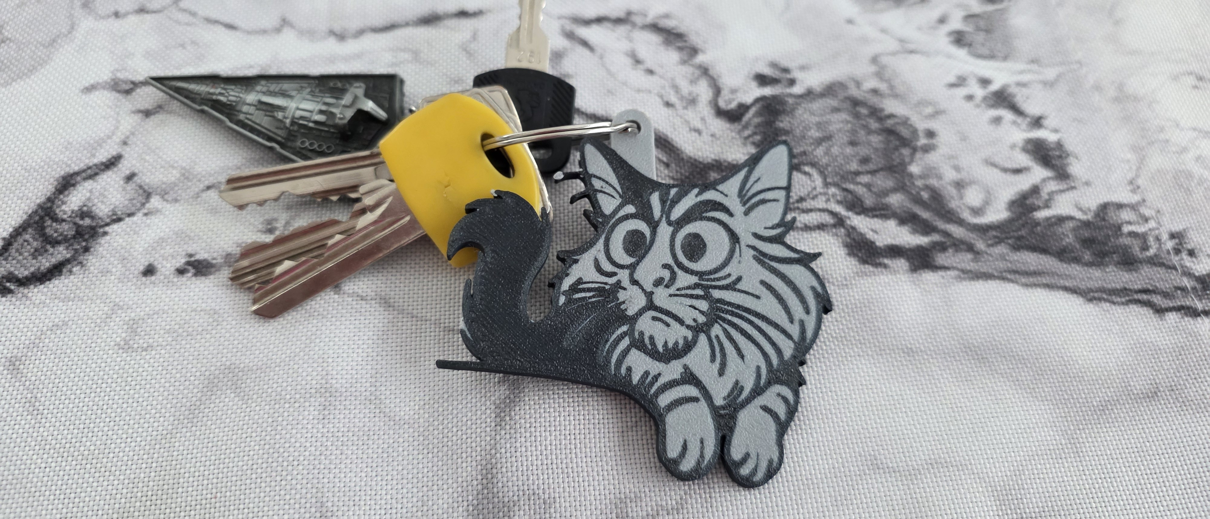 Cat keychain