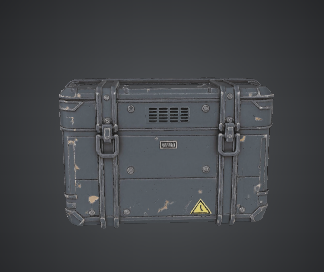 Sci-Fi Storage Crate – Futuristic Industrial Container