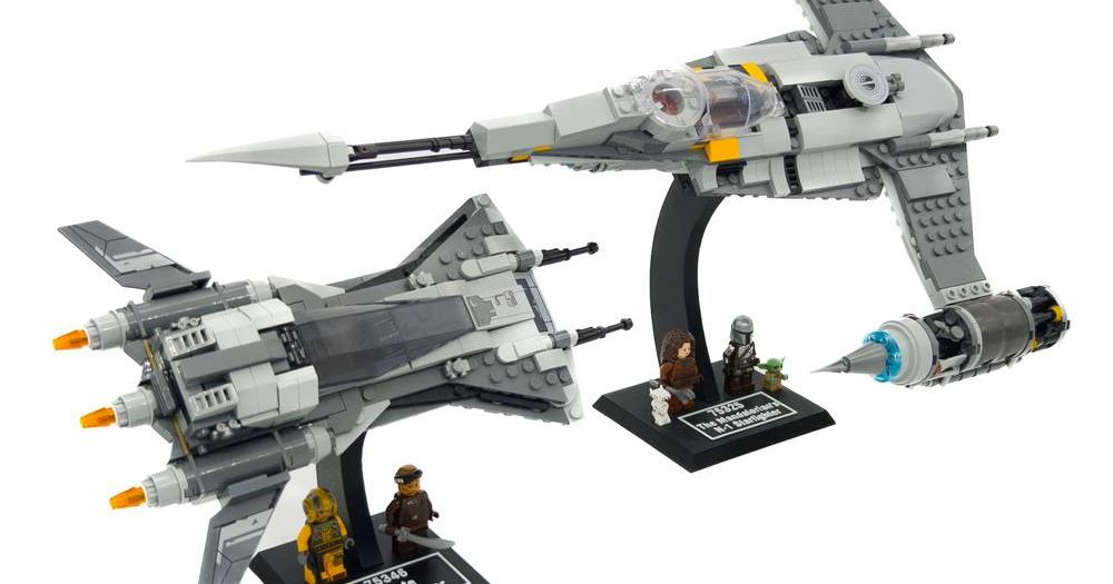 Display Stand for LEGO Star War 75325 Mandalorian N-1 Starfighter