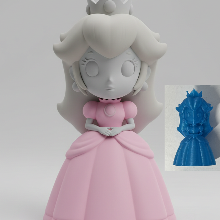 Chibi Princess Peach by Ninomalbinho | Download free STL model ...
