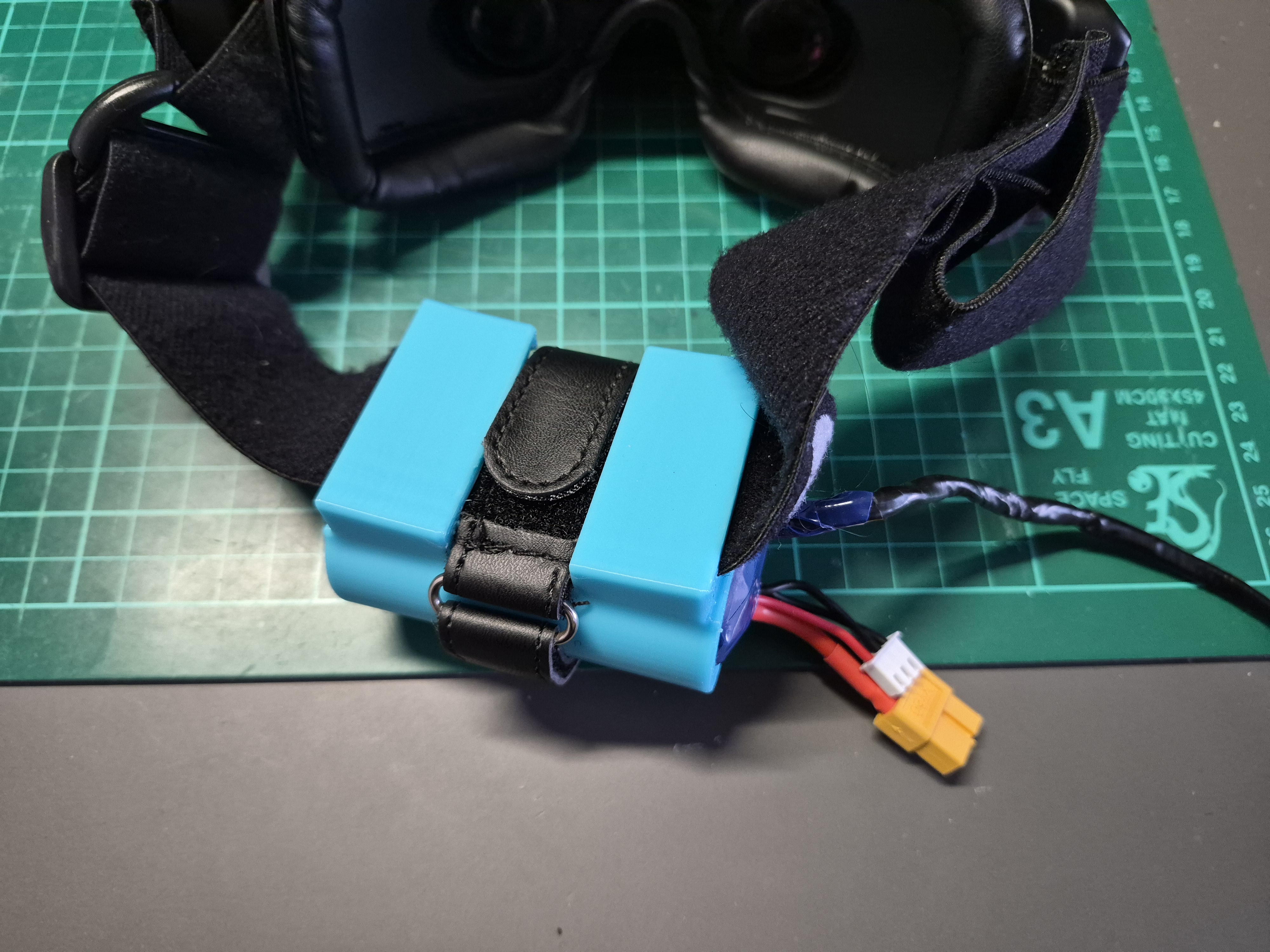 FPV Goggles Battery holder for 2S 21700 battery pack