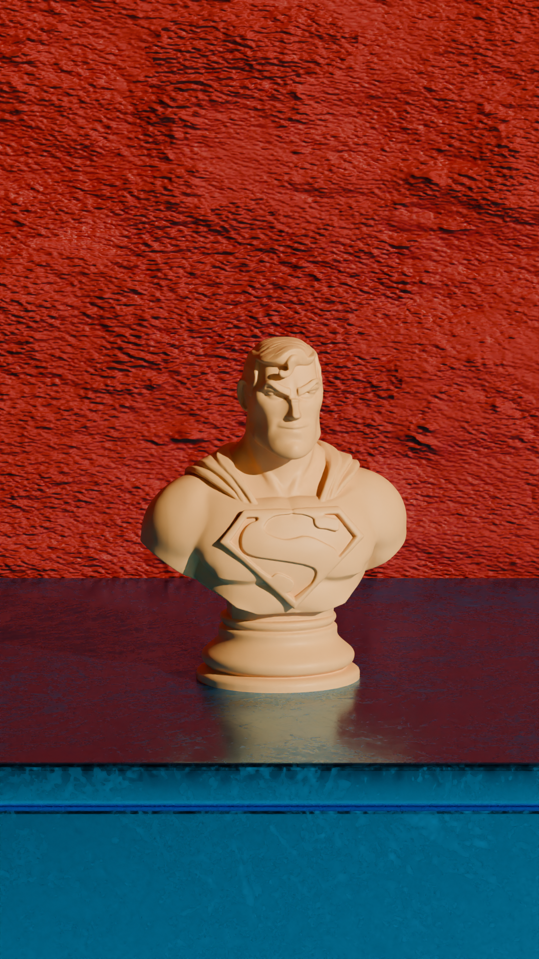 Miniatura 2 do modelo 3D Superman Bust - DC Comics Figures