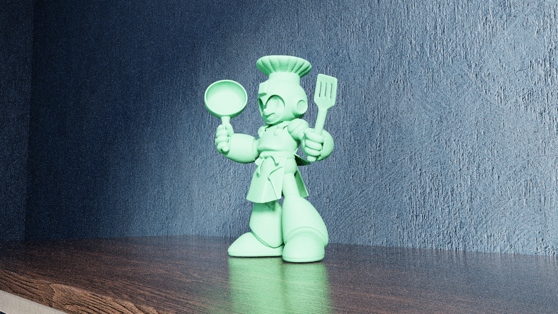 Miniatura 2 do modelo 3D Chef Megaman