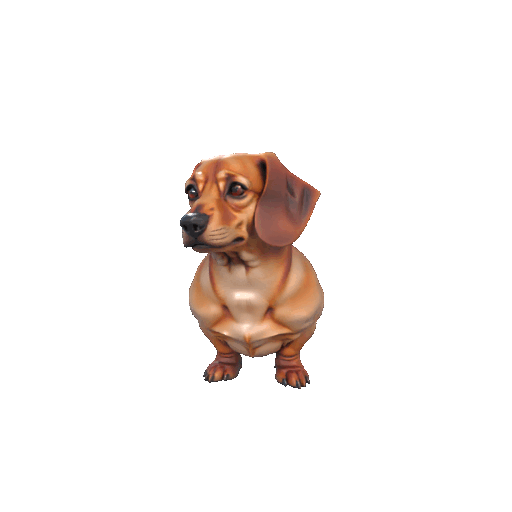 Dachshund Dog Figurine – 3D Printable Sausage Dog Model