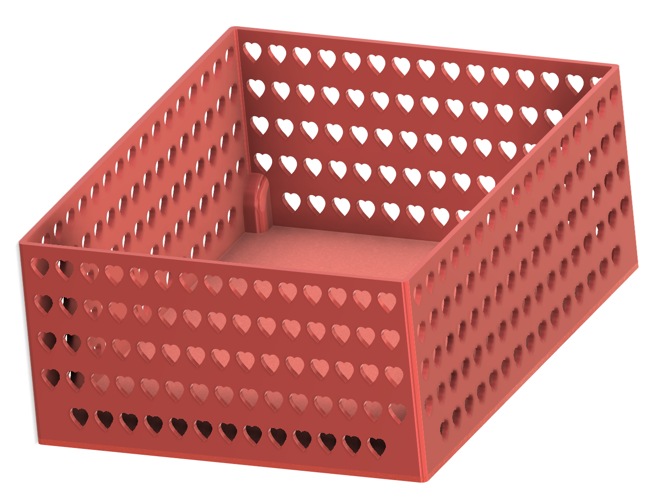 Heart Storage Box  Easy Print Organizer