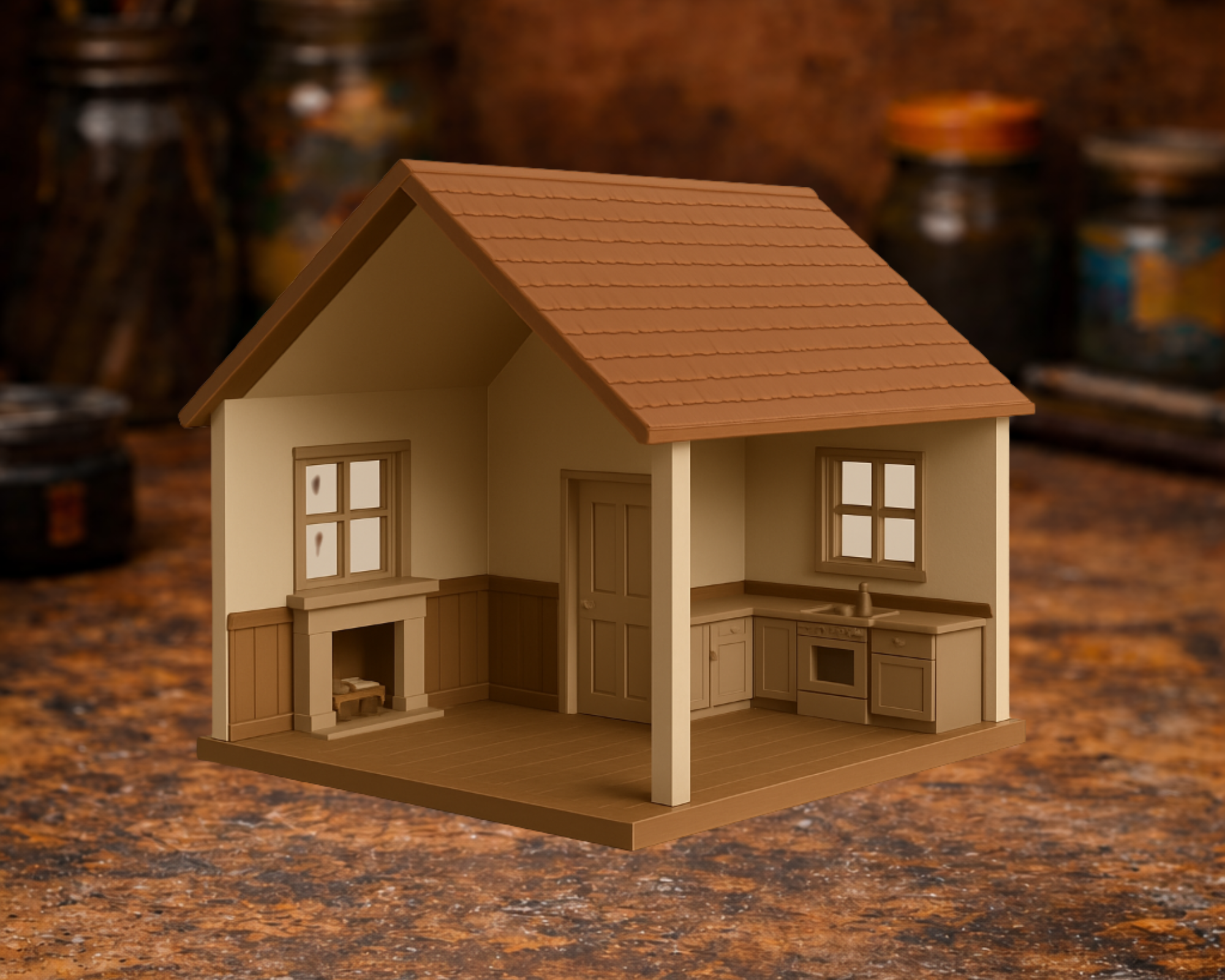 House Interior Diorama 3D model