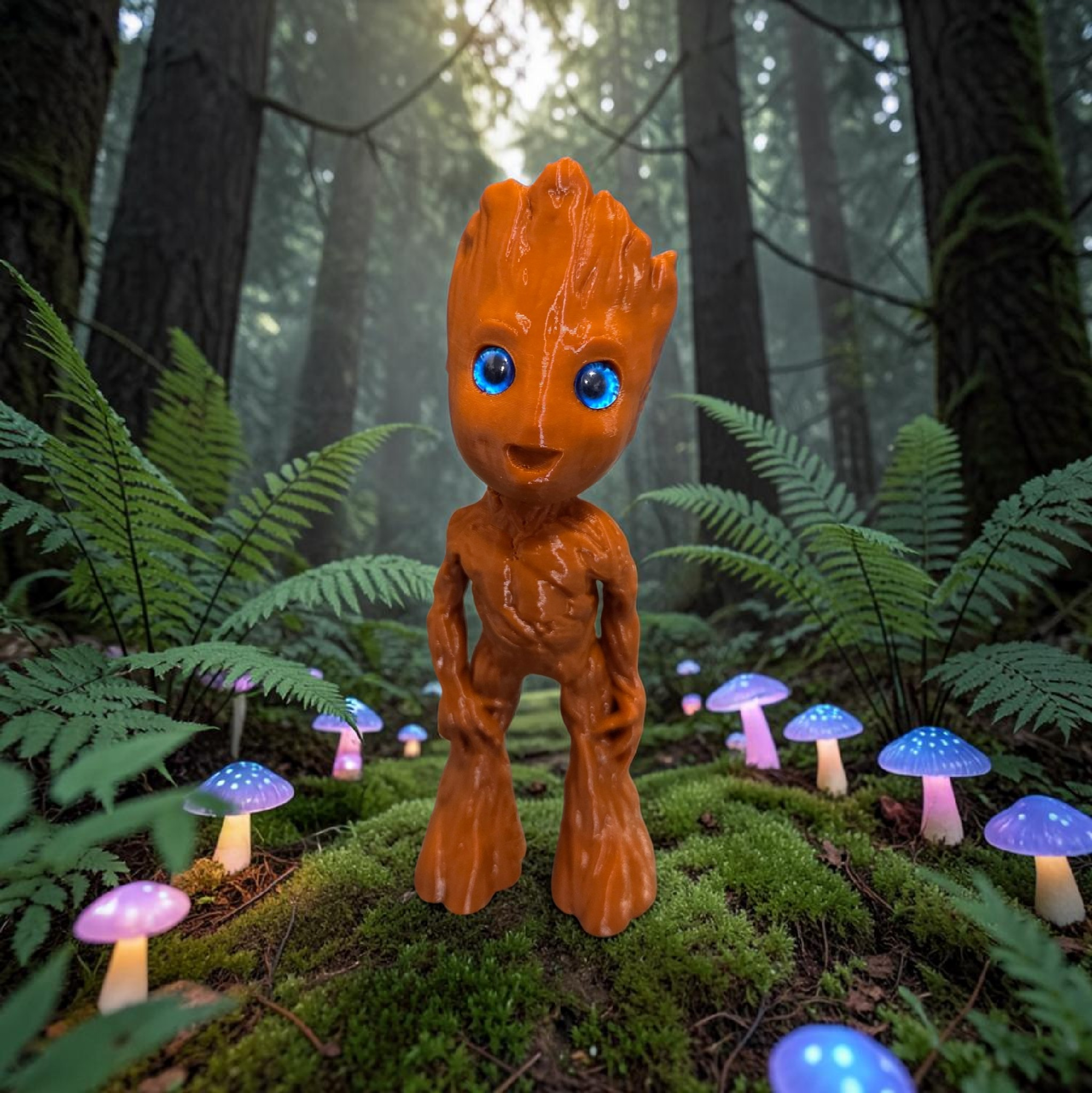 Baby Groot Standing - 6mm + 8mm glass eye compatible