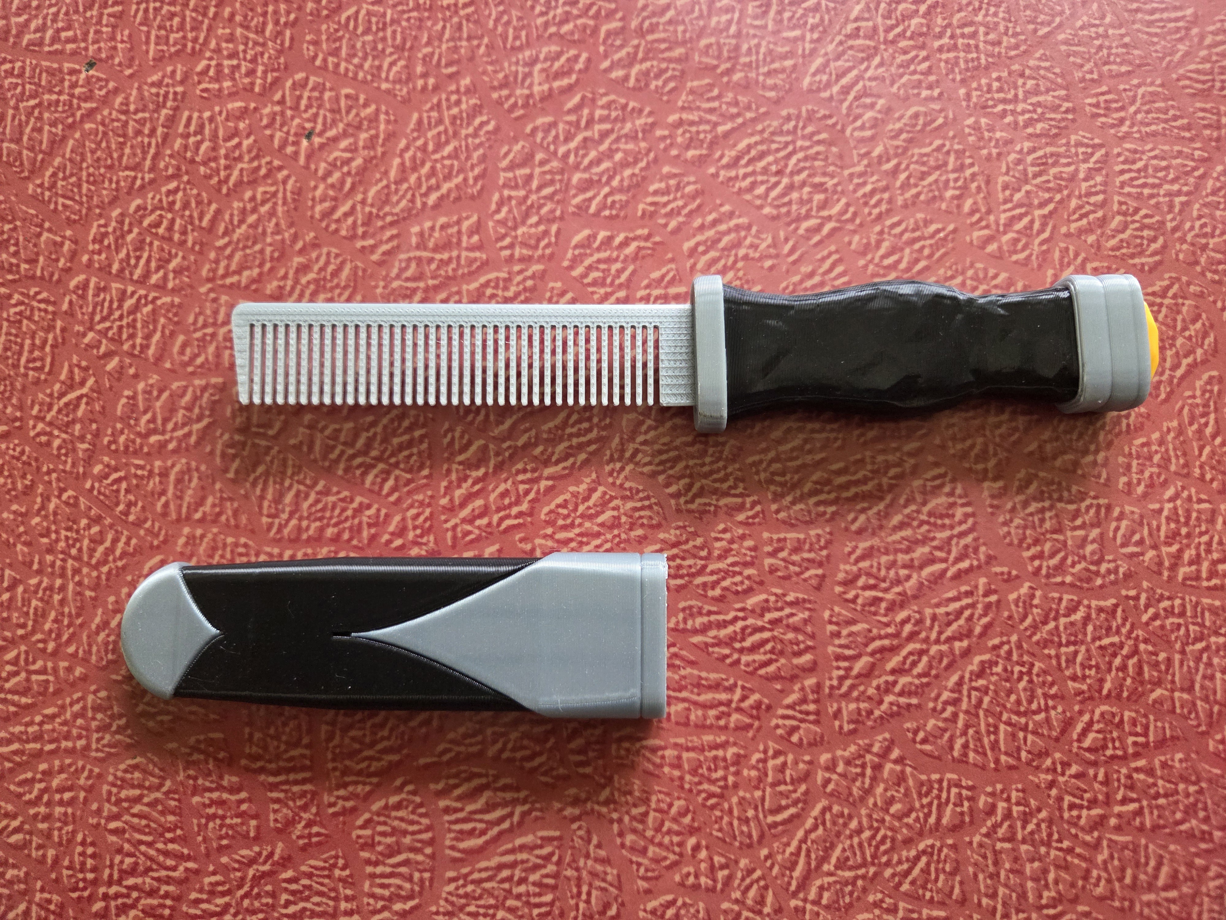 Scottish comb - Cir Dhubh - Sgian Dubh fake 3D model