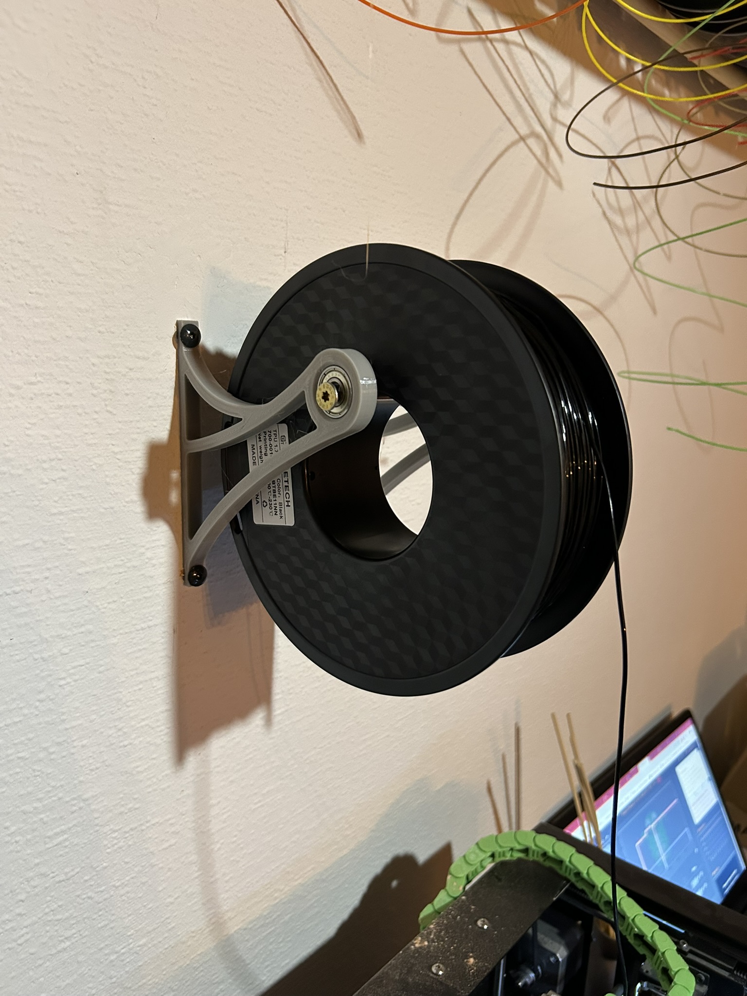 Wandhalterung für Rollen