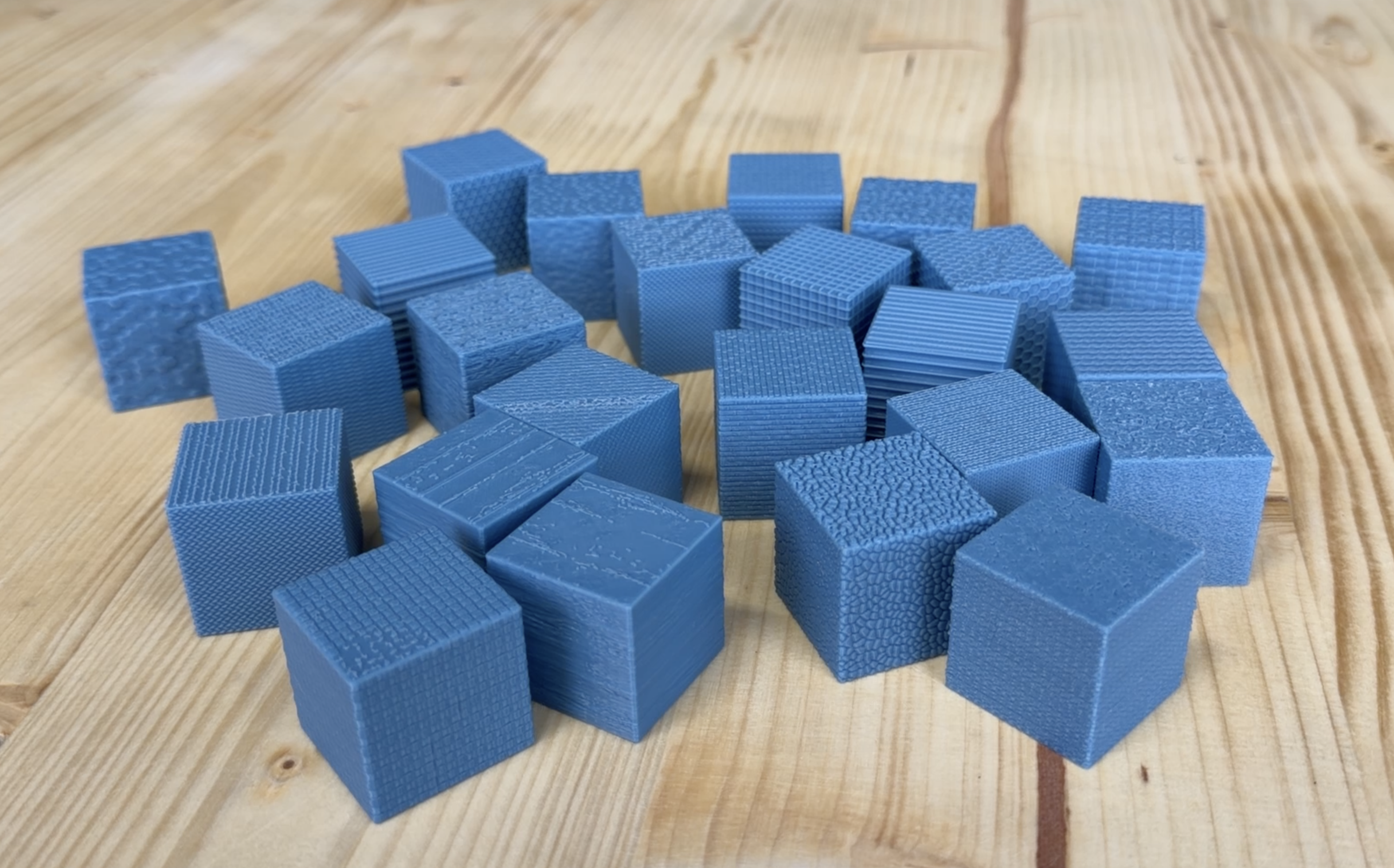 All 24 Bumpmesh Textures (30 mm Cubes)